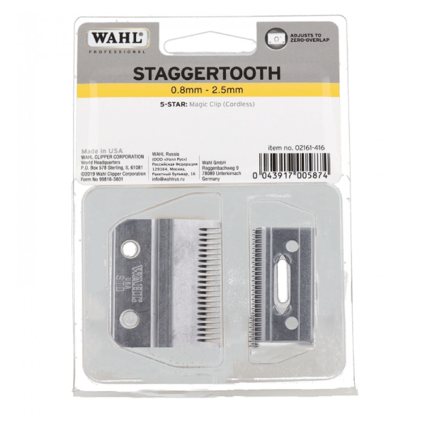 [101532] WAHL Juego Cuchilla Magic cordless STAGGERTOOTH